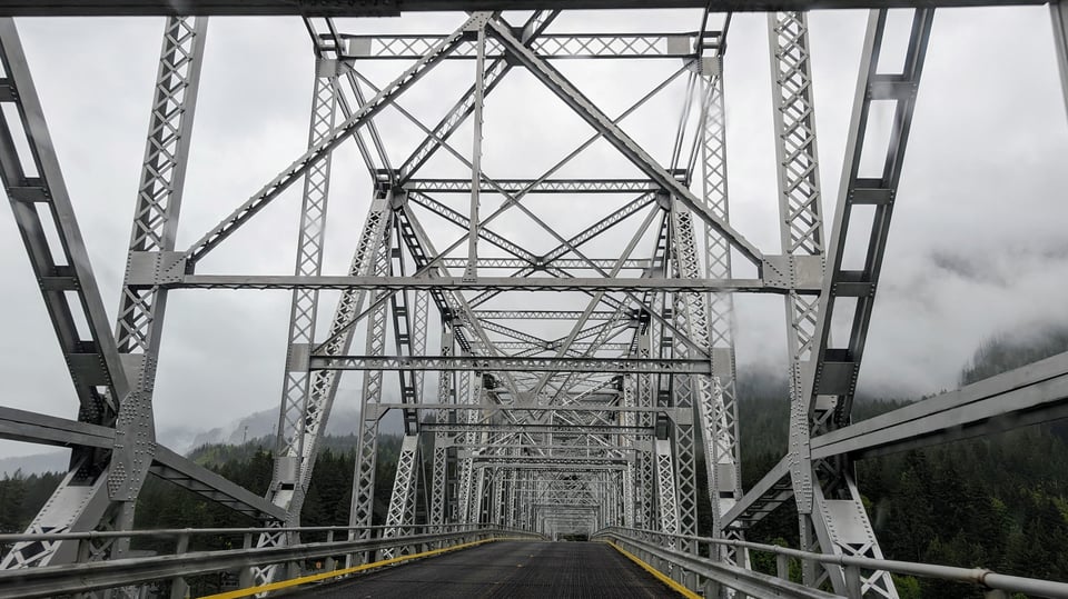 I think this is the Hood River Bridge.