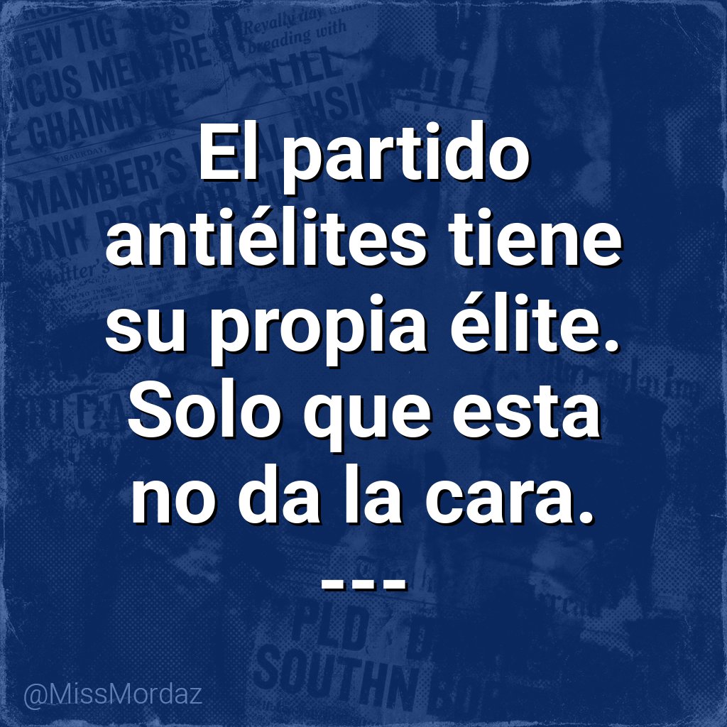 El partido de la gente tiene un sótano VIP