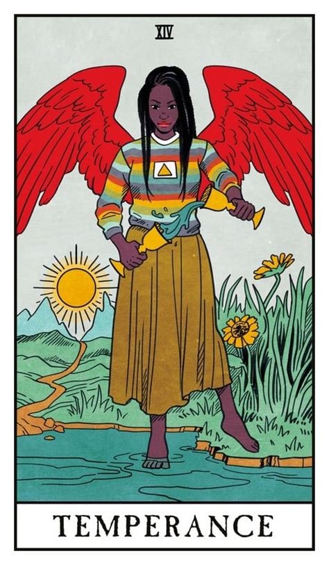 The Temperance card from the Modern Witch deck.