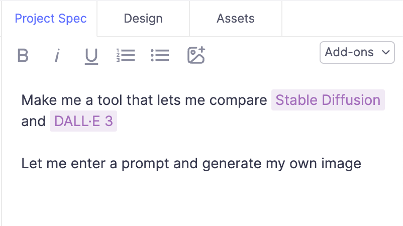 Making a side x side comparison tool with Create