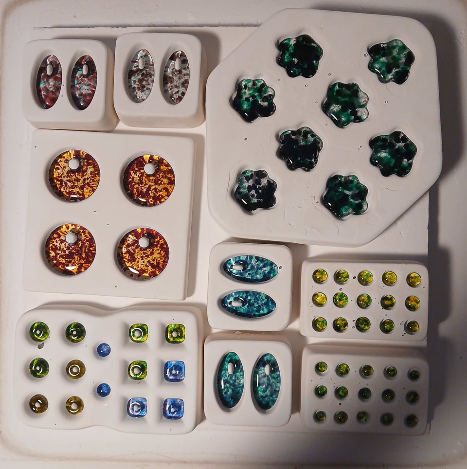 the pieces have as always fused together, the colors are bright and vibrant