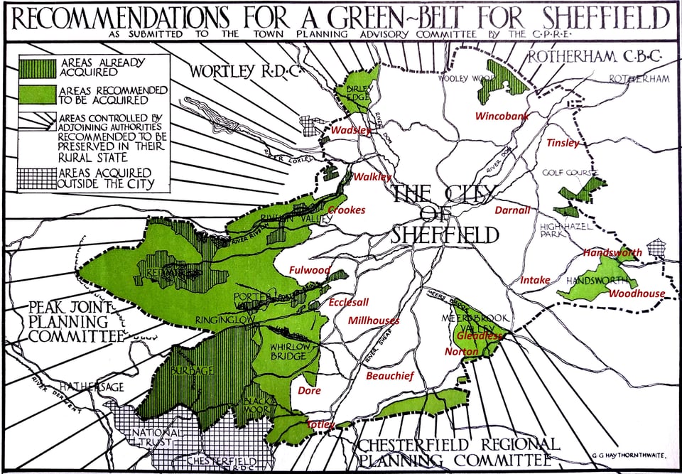 1938 green belt map
