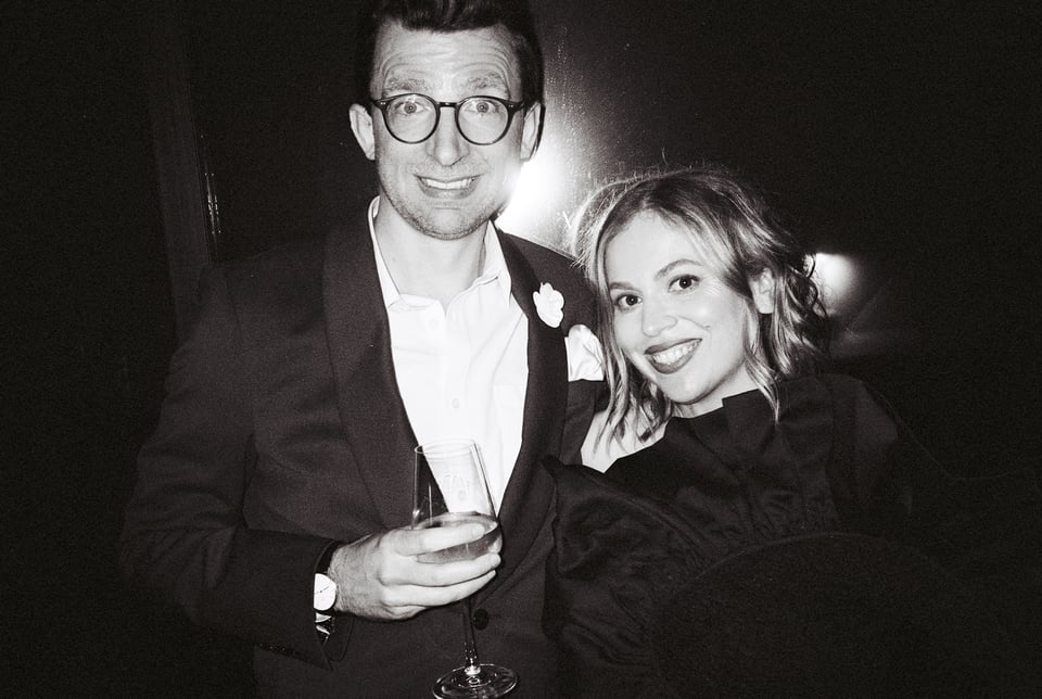Amy and John at their party
