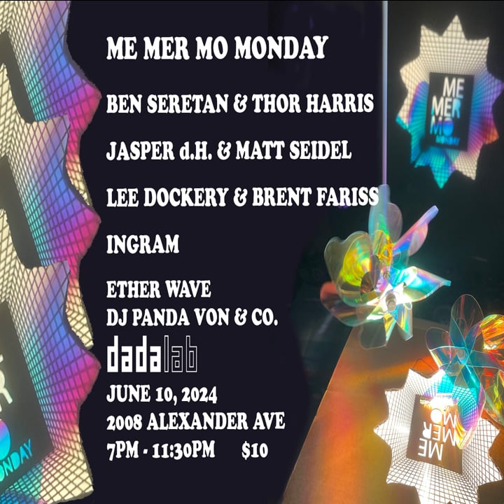 flyer for a show at dada lab in austin texas monday June 10th