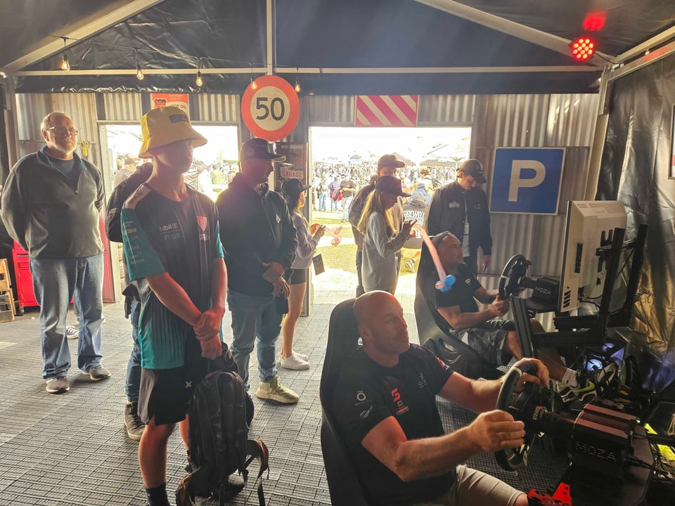 Woodstock tent with race rigs at Taupo