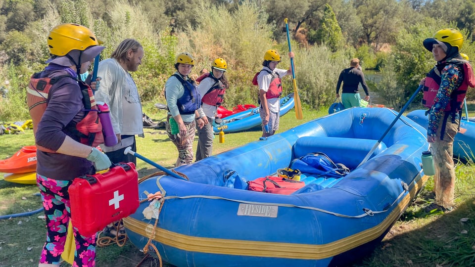 First Aid kit is ensured on each raft