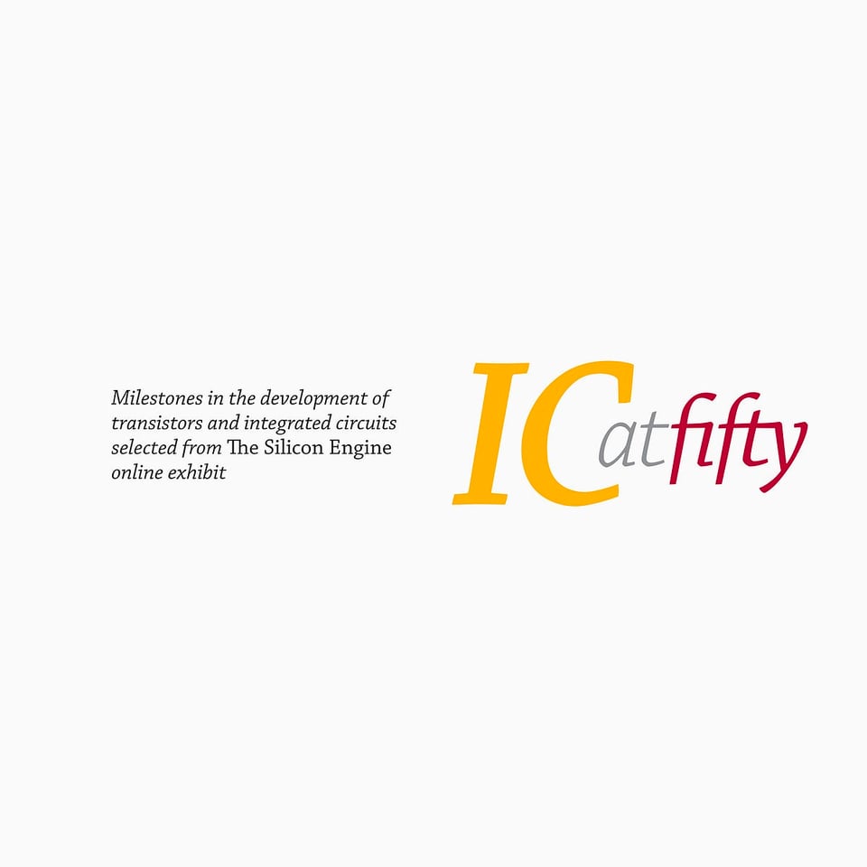 The first page of the IC At Fifty booklet