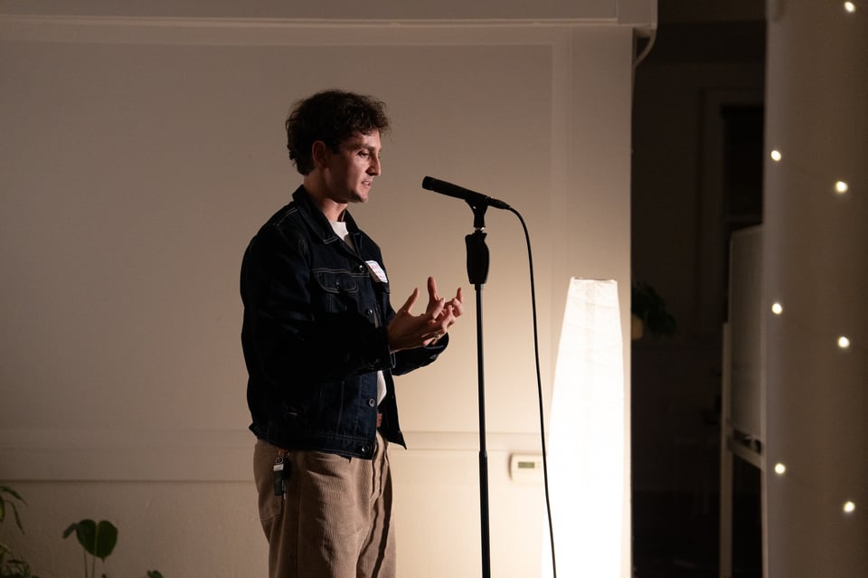 Brian telling a story.