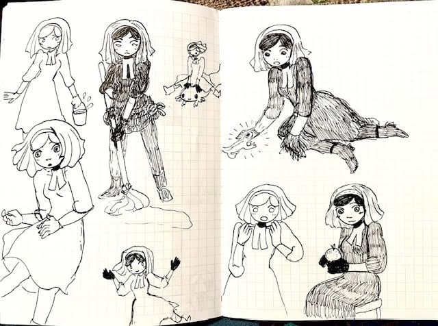 before work doodles 1