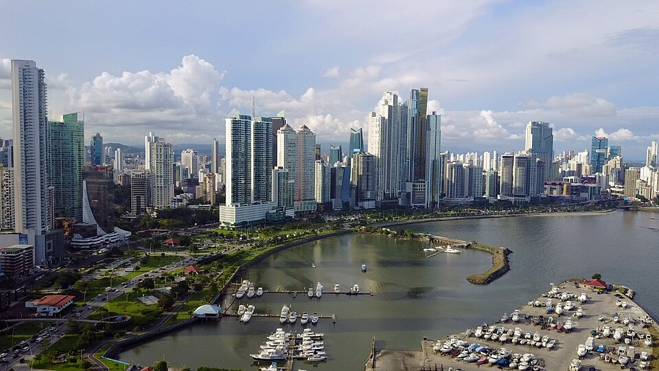 The skyline of Panama City