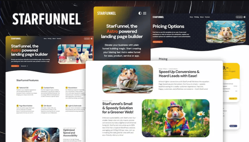 A preview image of the starfunnel theme