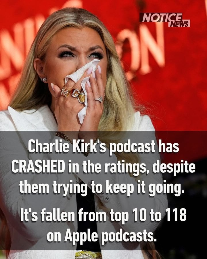 Nobody listens to the Charlie Kirk podcast anymore