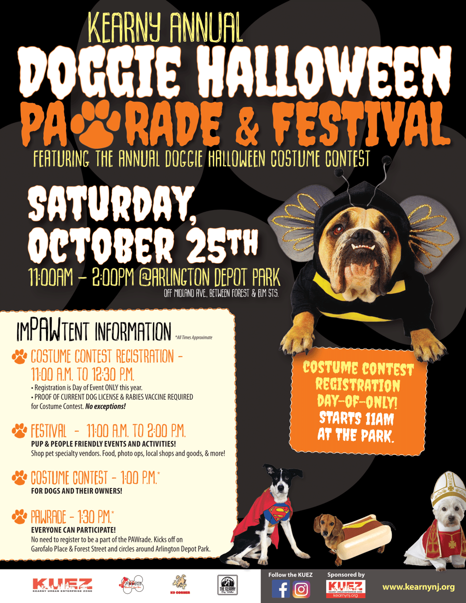 kearny doggie halloween parade and festival