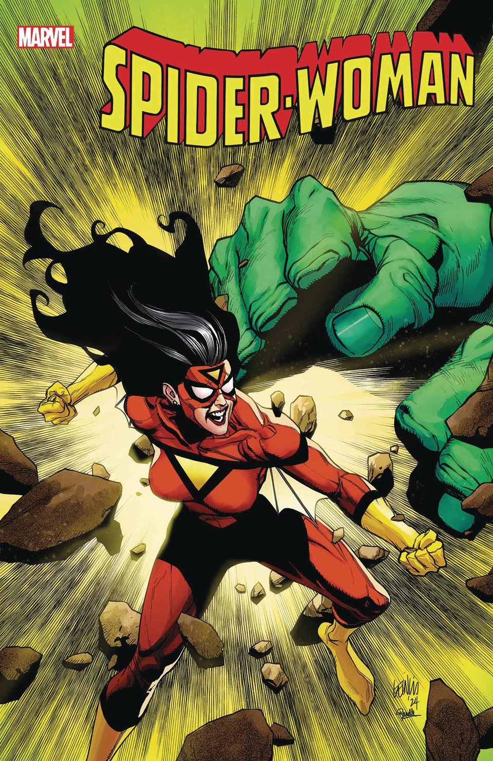 Spider-Woman #8 Cover Art by Leinil Francis Yu