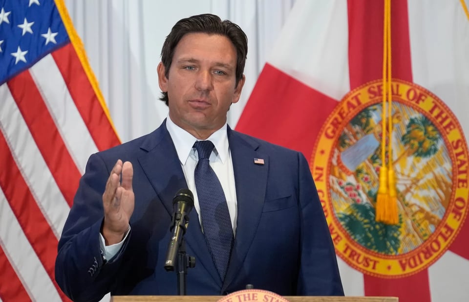 Florida Gov. Ron DeSantis, seen here on Aug. 12, 2025, said he plans to sign into law new proof-of-citizenship requirements for voter registration.