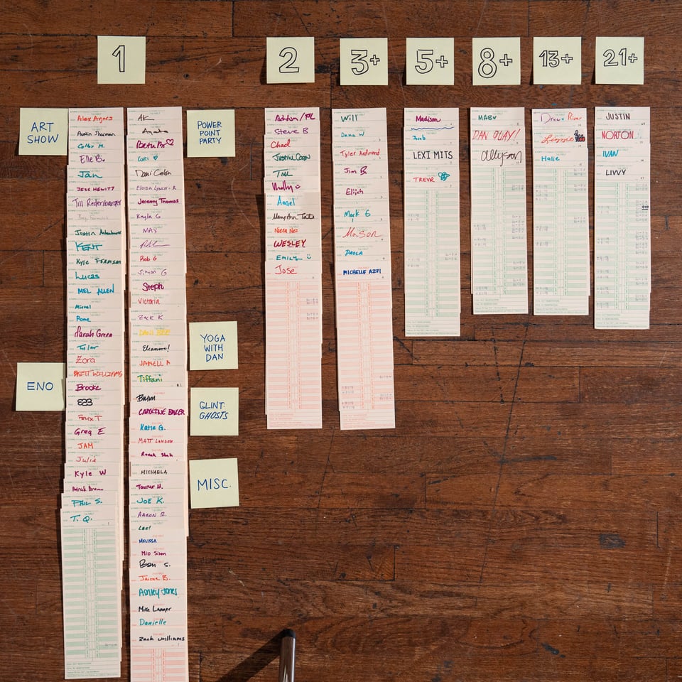 A data visualization of attendance data.