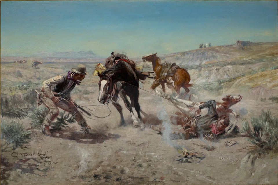 horses and cowboys