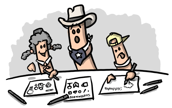 Kids love to make sketchnotes from book reports and other activities.