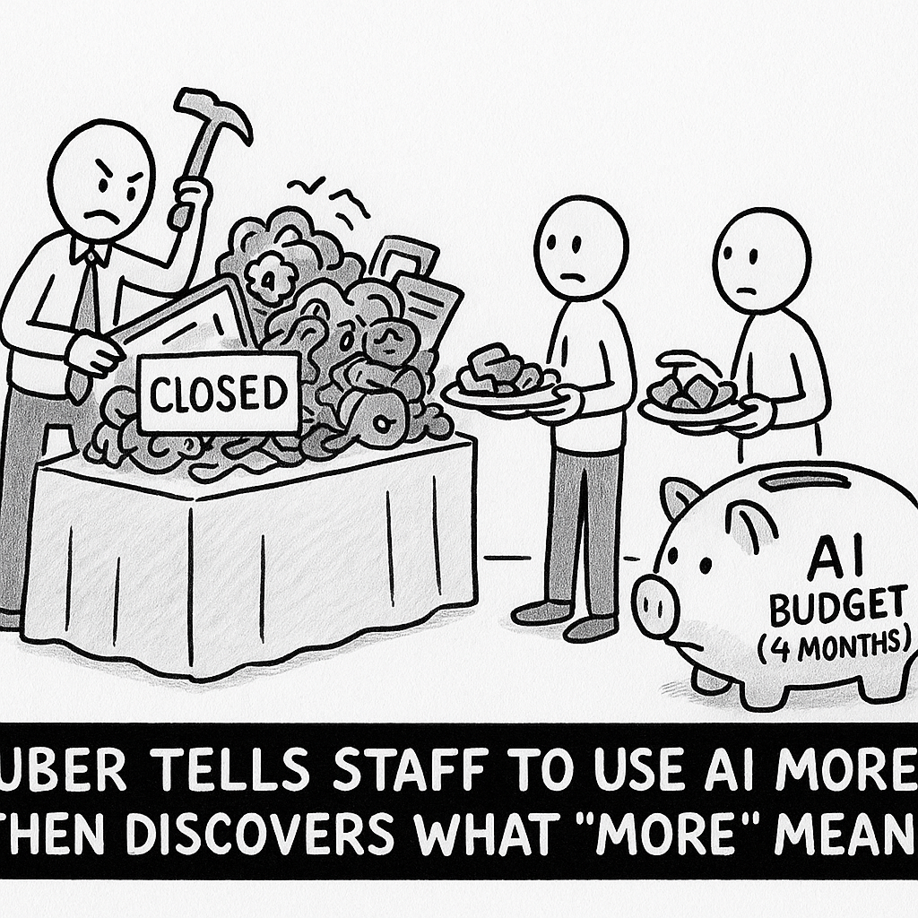 UBER TELLS STAFF TO USE AI MORE, THEN DISCOVERS WHAT "MORE" MEANS.