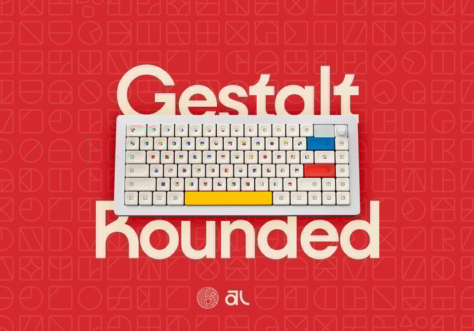 gestalt rounded on the systems keyboard with the words Gestalt Rounded around it