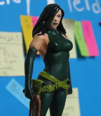 Photo of a female action figure/model, used as the avatar for featured speaker xjm