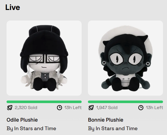 13 HOURS LEFT FOR PLUSHIES