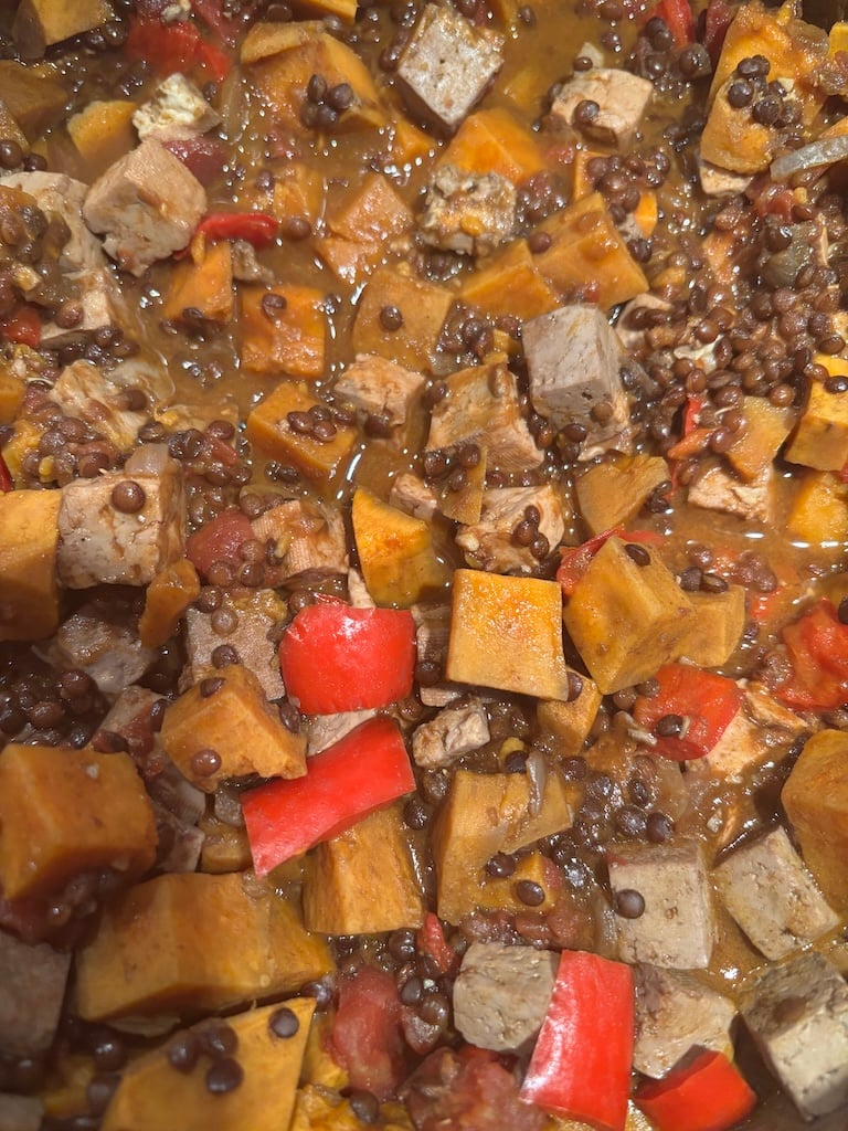 tofu lentil curry