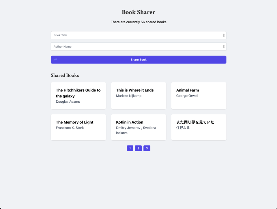 Book sharing platform