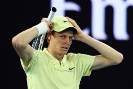 Jannik Sinner usually wears a hat, even for night matches.