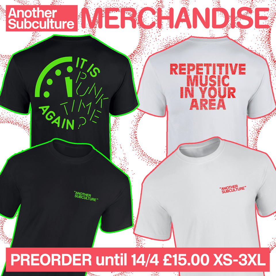 Another Subculture merchandise - mockups of the two shirts