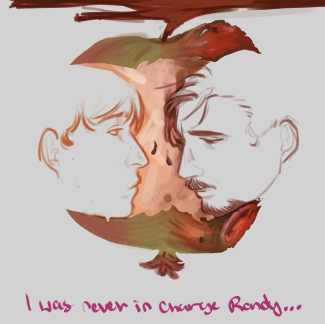 illustrated close up of Randy and benson from THE PASSENGER