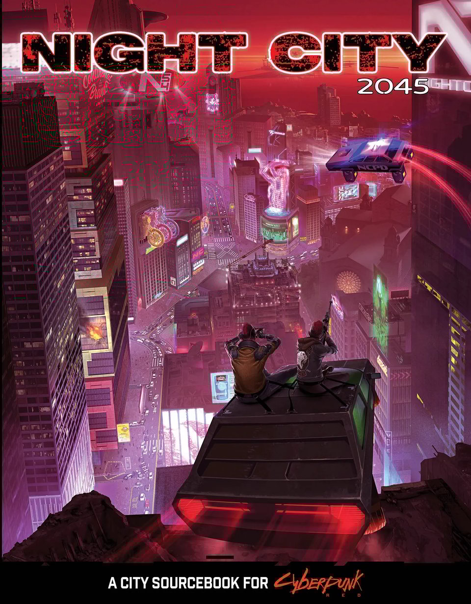 The cover of Night City 2045