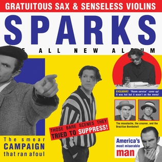 album cover: sparks - gratuitous sax & senseless violins