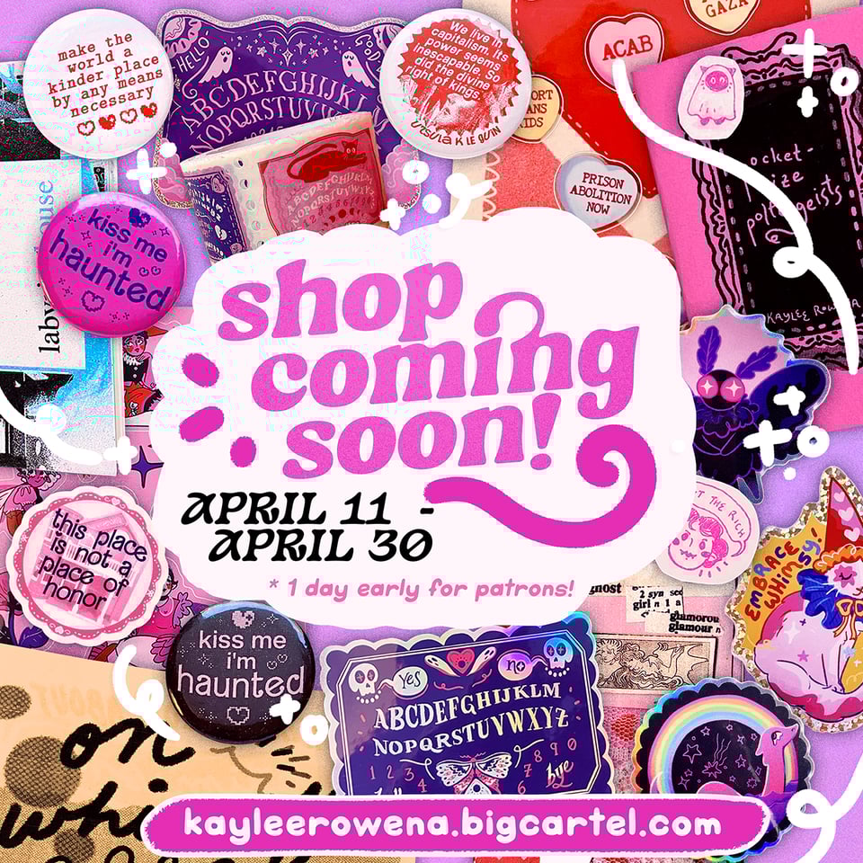 ye olde haunted shoppe: open april 11-30!