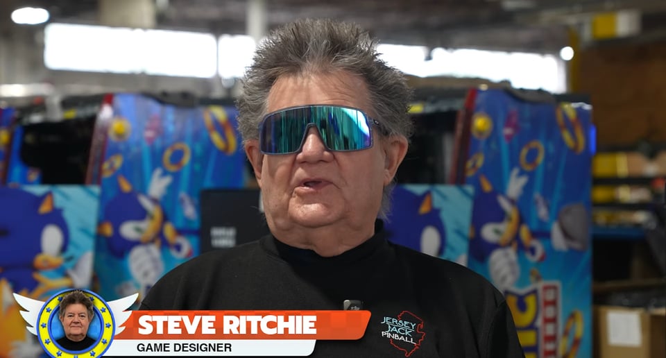 Steve Ritchie during an interview for his new game "Sonic the Hedgehog Pinball".