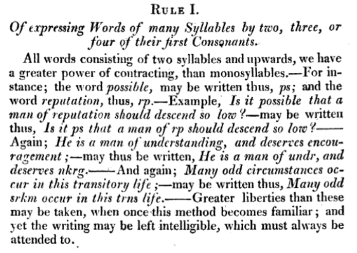 Samuel Taylor's Rules of Shorthand