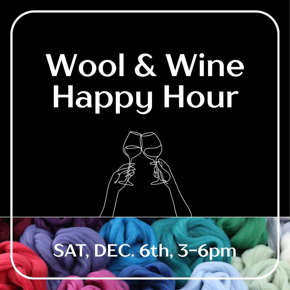 wool & wine happy hour graphic