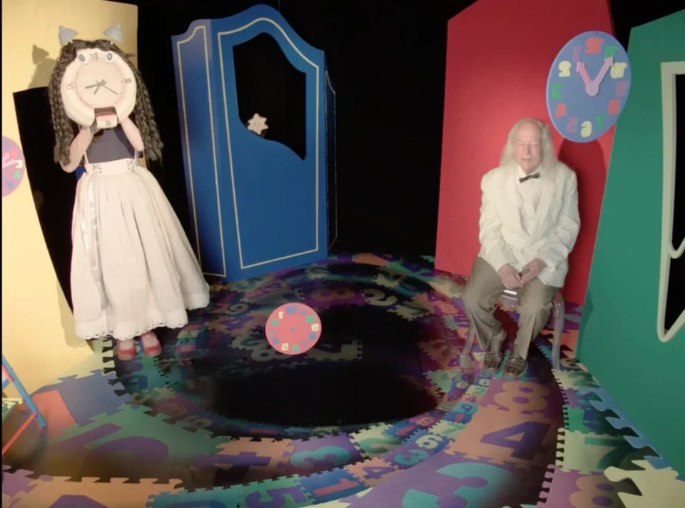 a man and a woman in a room