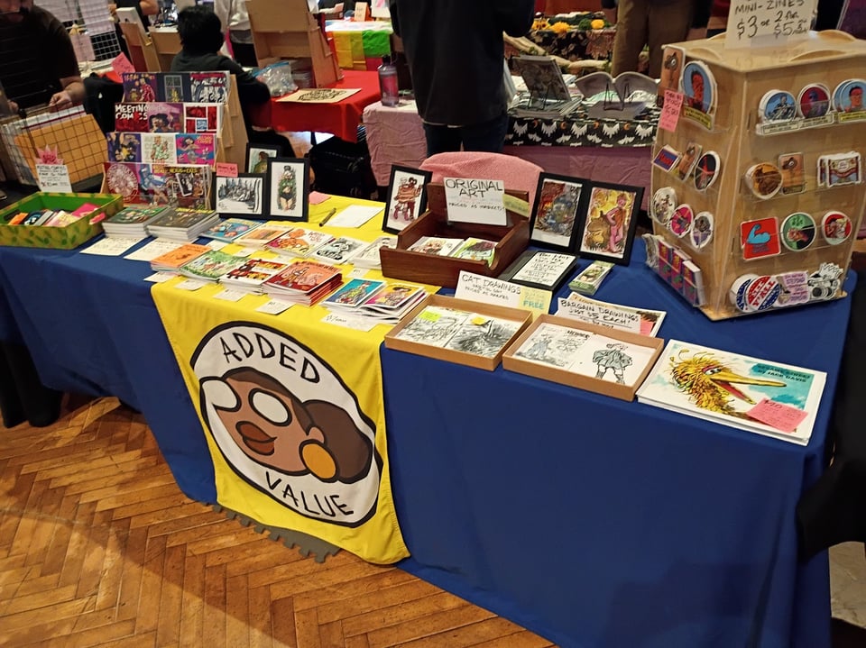 My table at Zine Machine 2025