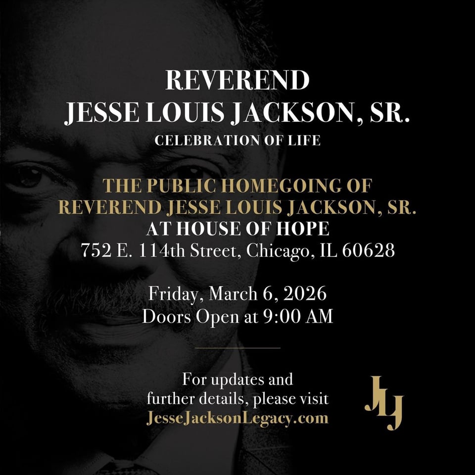 the invitation to Jesse Jackson’s funeral
