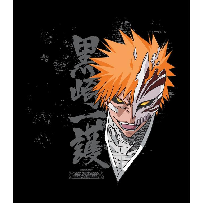 Ichigo Kurosaki with half his Hollow mask