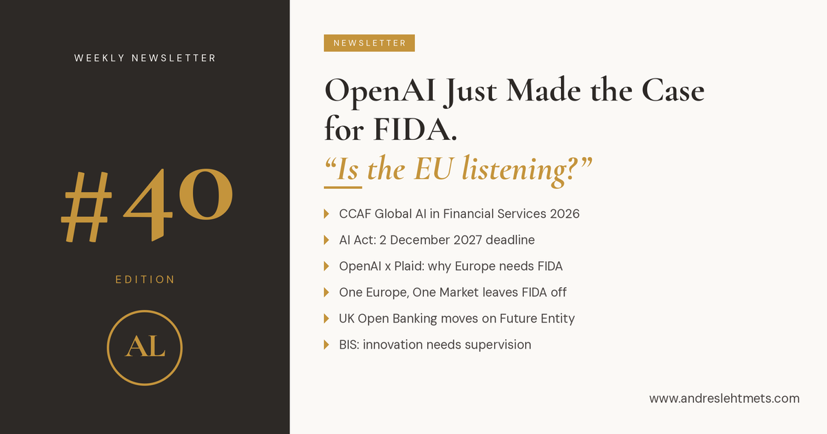 #40: OpenAI just made the case for FIDA. Is the EU listening?