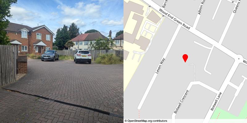 A picture and map of the mews