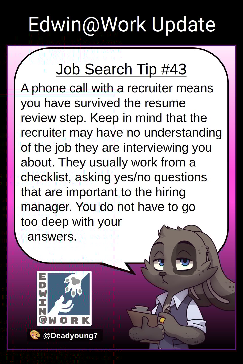 Tip 43: The Recruiter Call