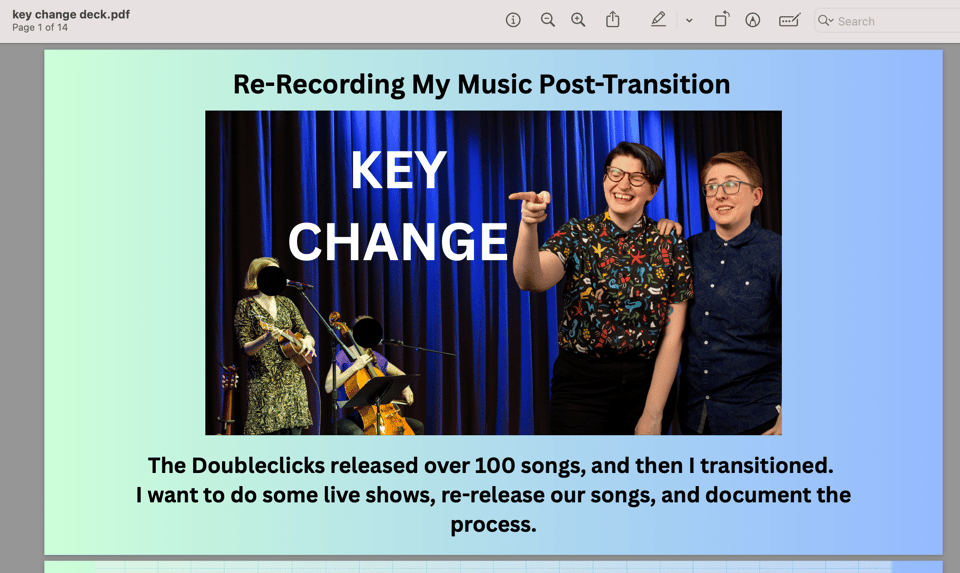 key change slide deck