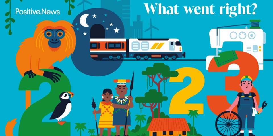 A bright illustration of What went right? in 2023.