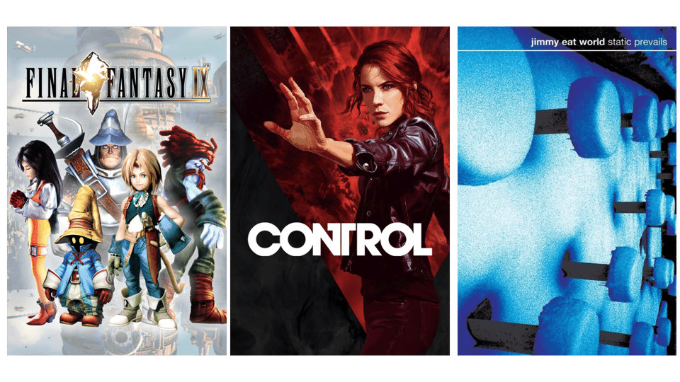 Collage of FF9, Control, and Jimmy Eat World