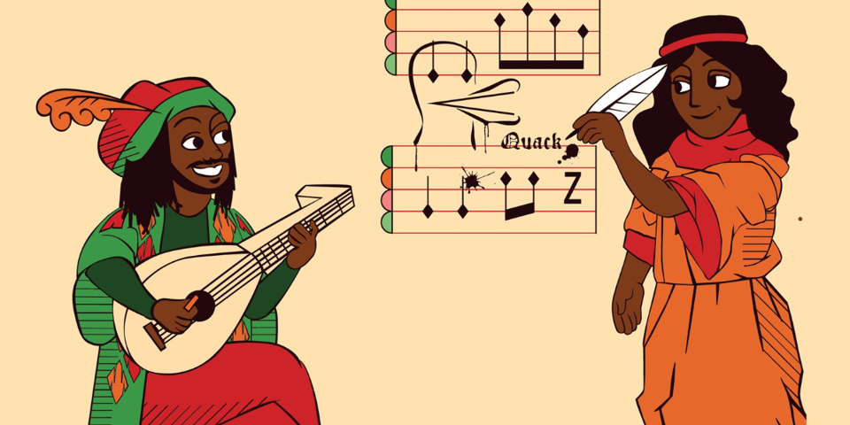 An illustration from the Robin Hood International Improv Festival.