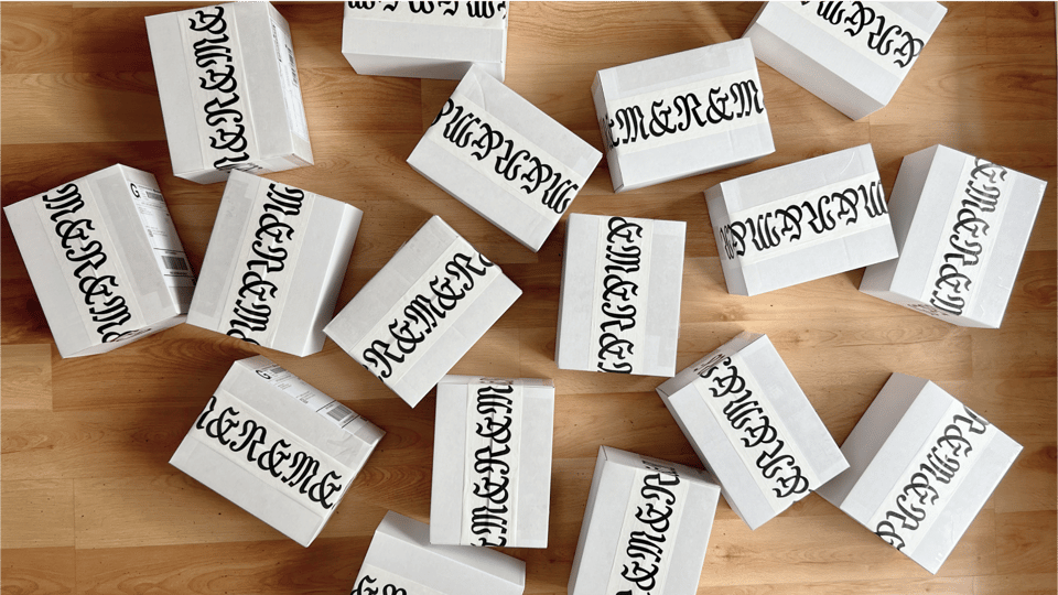 We got good at taping boxes.