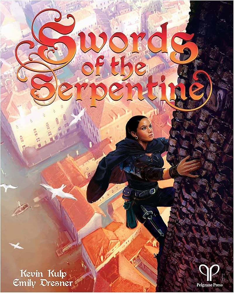 a thief climbs one of the many towers of Eversink